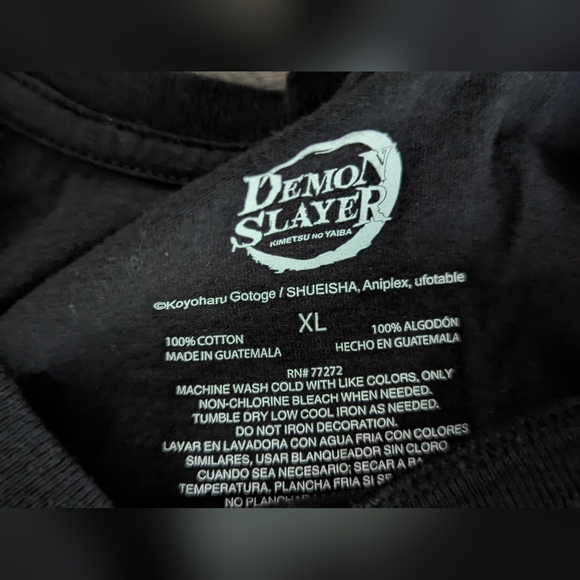 Anime Demon Slayer KIMETSU NO YAIBA GROUP PANEL T-Shirt Women's XL - Picture 4 of 6